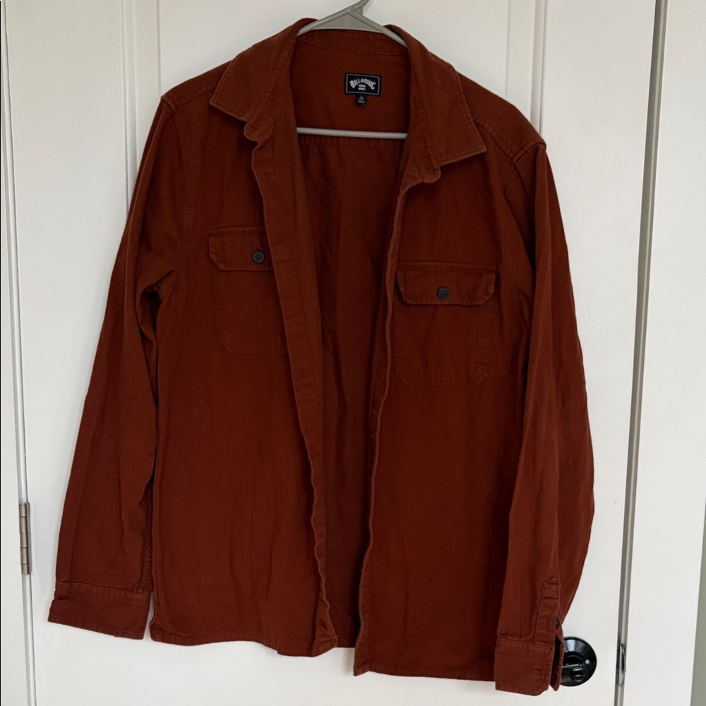 Billabong Men's Burnt Red Shirt Jacket